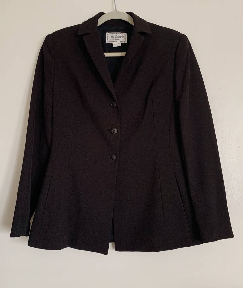 Black Vintage Lena Gabrielle Blazer 4
